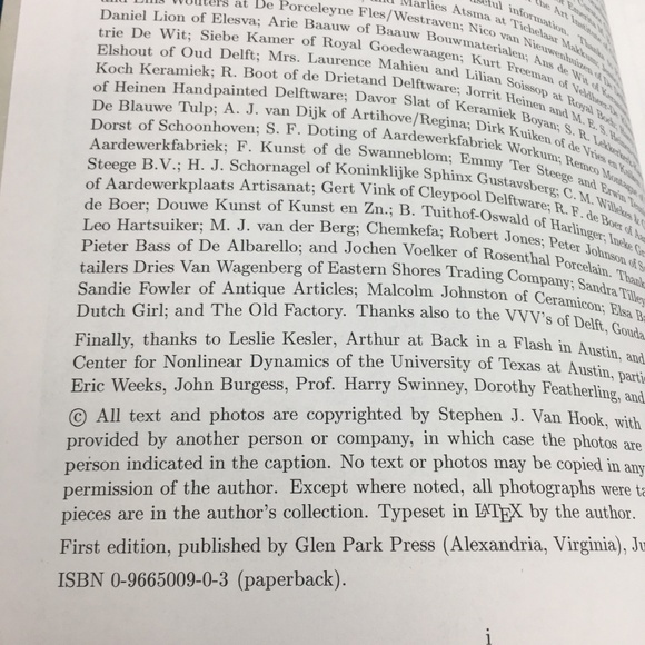 Discovering Dutch Delftware by Stephen J. Van Hook - Signed by Author - 1st edit - Picture 4 of 4